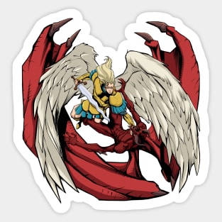 Angel versus Devil Sticker